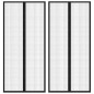 vidaXL Fliegengitter-Türvorhänge 2 Stk. Magnet Schwarz 210x90 cm vidaXL Fliegengitter-Türvorhänge 2 Stk. Magnet Schwarz 210x90 cm