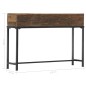 vidaXL Konsolentisch 120x30x80 cm Altholz Massiv