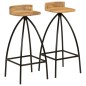 vidaXL Barhocker 2 Stk. Massivholz Mango vidaXL Barhocker 2 Stk. Massivholz Mango