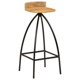 vidaXL Barhocker 2 Stk. Massivholz Mango 