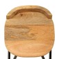 vidaXL Barhocker 2 Stk. Massivholz Mango vidaXL Barhocker 2 Stk. Massivholz Mango