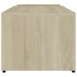 vidaXL Couchtisch Weiß Sonoma-Eiche 90x45x35 cm Holzwerkstoff vidaXL Couchtisch Weiß Sonoma-Eiche 90x45x35 cm Holzwerkstoff