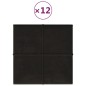 vidaXL Wandpaneele 12 Stk. Schwarz 30x30 cm Samt 1,08 m² vidaXL Wandpaneele 12 Stk. Schwarz 30x30 cm Samt 1,08 m²