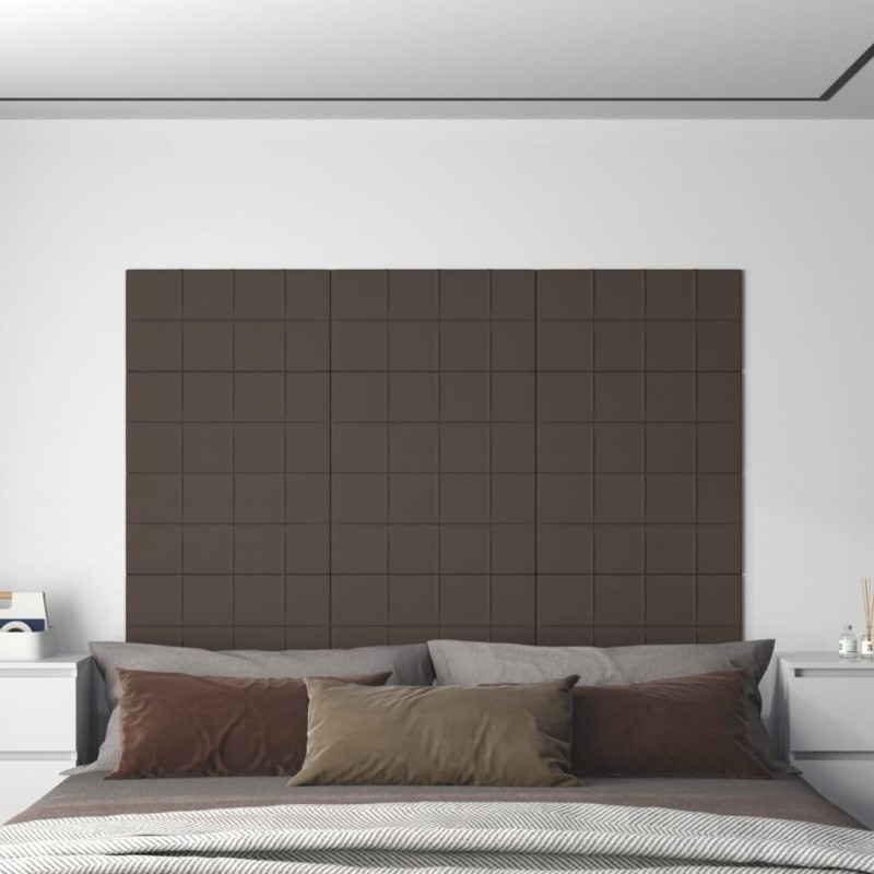 vidaXL Wandpaneele 12 Stk. Taupe 60x30 cm Stoff 2,16 m² vidaXL Wandpaneele 12 Stk. Taupe 60x30 cm Stoff 2,16 m²