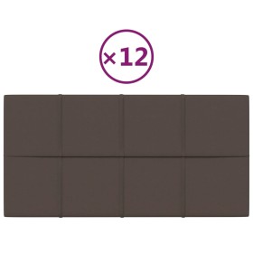 vidaXL Wandpaneele 12 Stk. Taupe 60x30 cm Stoff 2,16 m²