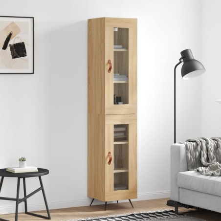 Highboard Sonoma-Eiche 34,5x34x180 cm Holzwerkstoff
