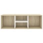vidaXL Schuhbank Weiß und Sonoma-Eiche 105x35x35 cm Holzwerkstoff vidaXL Schuhbank Weiß und Sonoma-Eiche 105x35x35 cm Holzwerkstoff