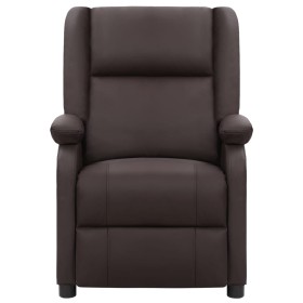 vidaXL Relaxsessel Braun Echtleder