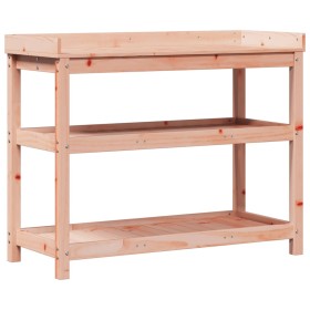 vidaXL Pflanztisch mit Ablagen 108x45x86,5 cm Massivholz Douglasie
