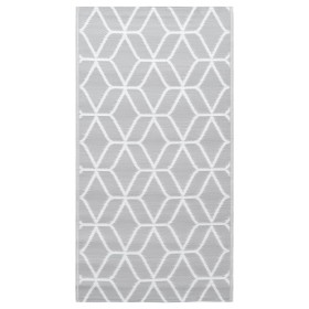 vidaXL Outdoor-Teppich Grau 80x150 cm PP