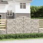 vidaXL Gabionen mit Hochbogen 9 Stk. 300x30x160/180cm Verzinktes Eisen vidaXL Gabionen mit Hochbogen 9 Stk. 300x30x160/180cm Verzinktes Eisen