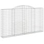 vidaXL Gabionen mit Hochbogen 9 Stk. 300x30x160/180cm Verzinktes Eisen vidaXL Gabionen mit Hochbogen 9 Stk. 300x30x160/180cm Verzinktes Eisen