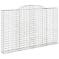 vidaXL Gabionen mit Hochbogen 5 Stk. 300x30x180/200cm Verzinktes Eisen vidaXL Gabionen mit Hochbogen 5 Stk. 300x30x180/200cm Verzinktes Eisen