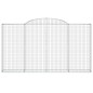 vidaXL Gabionen mit Hochbogen 9 Stk. 300x30x160/180cm Verzinktes Eisen vidaXL Gabionen mit Hochbogen 9 Stk. 300x30x160/180cm Verzinktes Eisen