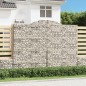 vidaXL Gabionen mit Hochbogen 4 Stk. 300x30x220/240cm Verzinktes Eisen vidaXL Gabionen mit Hochbogen 4 Stk. 300x30x220/240cm Verzinktes Eisen