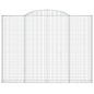 vidaXL Gabionen mit Hochbogen 4 Stk. 300x30x220/240cm Verzinktes Eisen vidaXL Gabionen mit Hochbogen 4 Stk. 300x30x220/240cm Verzinktes Eisen