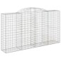 vidaXL Gabionen mit Hochbogen 12 Stk 300x50x160/180cm Verzinktes Eisen vidaXL Gabionen mit Hochbogen 12 Stk 300x50x160/180cm Verzinktes Eisen