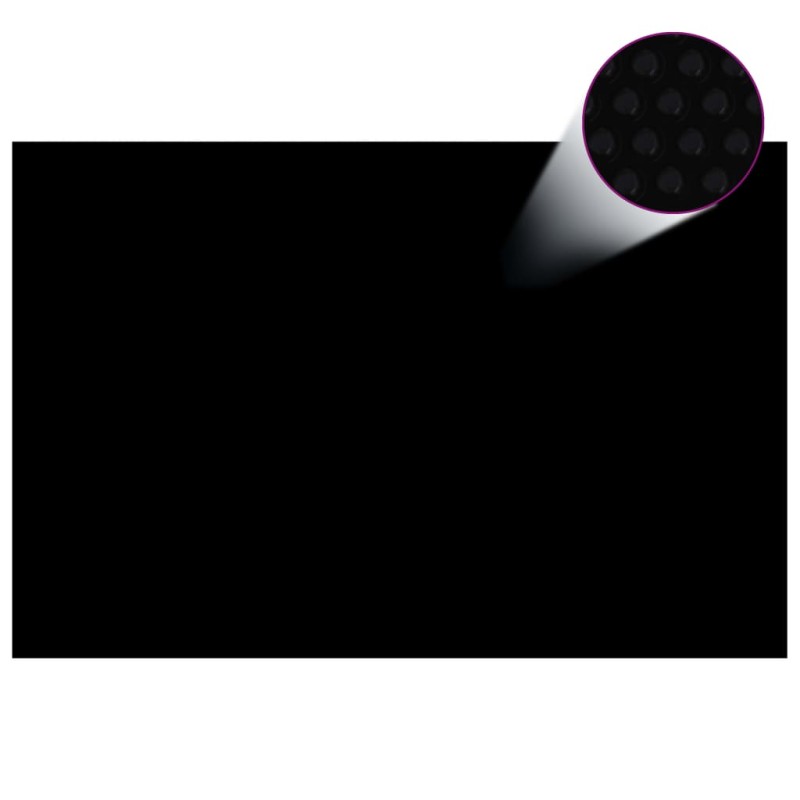 vidaXL Poolabdeckung Schwarz 300x200 cm PE vidaXL Poolabdeckung Schwarz 300x200 cm PE