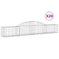vidaXL Gabionen mit Hochbogen 20 Stk. 300x30x40/60 cm Verzinktes Eisen vidaXL Gabionen mit Hochbogen 20 Stk. 300x30x40/60 cm Verzinktes Eisen