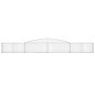 vidaXL Gabionen mit Hochbogen 15 Stk. 400x30x40/60 cm Verzinktes Eisen vidaXL Gabionen mit Hochbogen 15 Stk. 400x30x40/60 cm Verzinktes Eisen