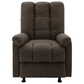 vidaXL Massagesessel Dunkelbraun Stoff