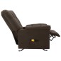 vidaXL Massagesessel Dunkelbraun Stoff vidaXL Massagesessel Dunkelbraun Stoff
