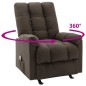 vidaXL Massagesessel Dunkelbraun Stoff vidaXL Massagesessel Dunkelbraun Stoff