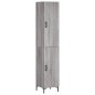 vidaXL Highboard Grau Sonoma 34,5x34x180 cm Holzwerkstoff vidaXL Highboard Grau Sonoma 34,5x34x180 cm Holzwerkstoff