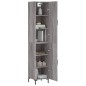 vidaXL Highboard Grau Sonoma 34,5x34x180 cm Holzwerkstoff vidaXL Highboard Grau Sonoma 34,5x34x180 cm Holzwerkstoff