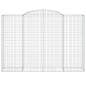 vidaXL Gabionen mit Hochbogen 7 Stk. 300x50x200/220cm Verzinktes Eisen vidaXL Gabionen mit Hochbogen 7 Stk. 300x50x200/220cm Verzinktes Eisen