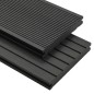 vidaXL WPC Massive Terrassendielen mit Zubehör 26 m² 2,2 m Schwarz vidaXL WPC Massive Terrassendielen mit Zubehör 26 m² 2,2 m Schwarz