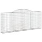vidaXL Gabionen mit Hochbogen 25 Stk 300x30x120/140cm Verzinktes Eisen vidaXL Gabionen mit Hochbogen 25 Stk 300x30x120/140cm Verzinktes Eisen