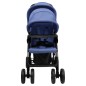 vidaXL Tandem-Zwillingskinderwagen Marineblau Stahl vidaXL Tandem-Zwillingskinderwagen Marineblau Stahl