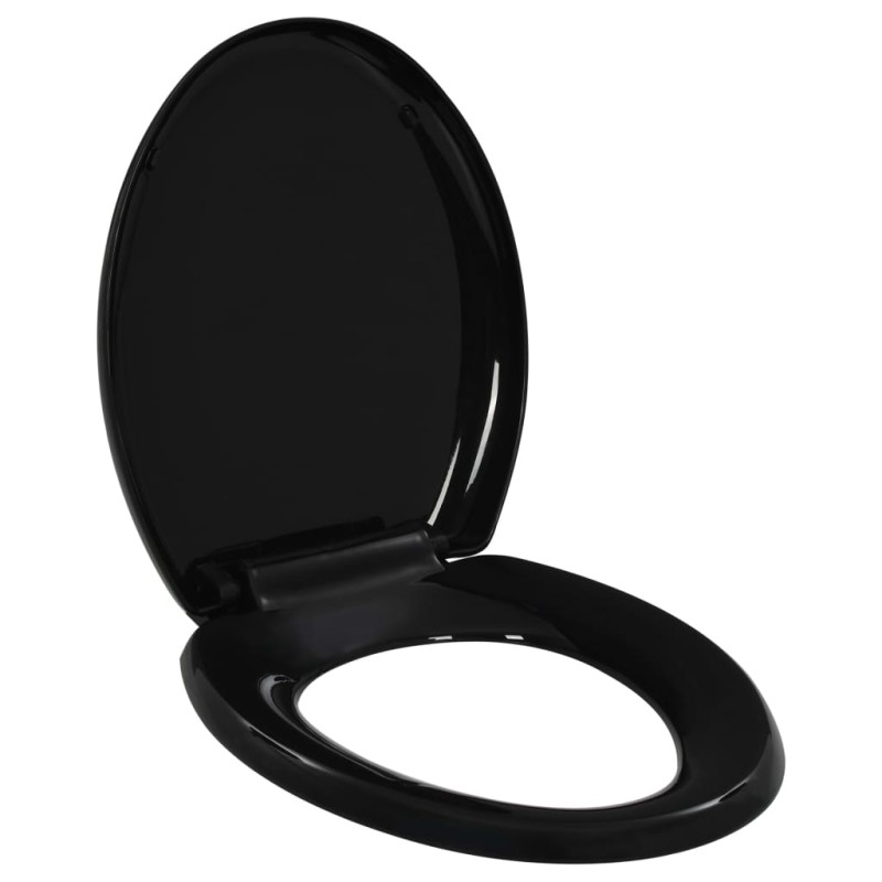 vidaXL Toilettensitz mit Absenkautomatik und Quick-Release Schwarz vidaXL Toilettensitz mit Absenkautomatik und Quick-Release Schwarz