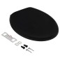 vidaXL Toilettensitz mit Absenkautomatik und Quick-Release Schwarz vidaXL Toilettensitz mit Absenkautomatik und Quick-Release Schwarz