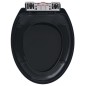 vidaXL Toilettensitz mit Absenkautomatik und Quick-Release Schwarz vidaXL Toilettensitz mit Absenkautomatik und Quick-Release Schwarz