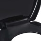 vidaXL Toilettensitz mit Absenkautomatik und Quick-Release Schwarz vidaXL Toilettensitz mit Absenkautomatik und Quick-Release Schwarz