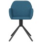 vidaXL Esszimmerstühle 2 Stk. Drehbar Blau Samt vidaXL Esszimmerstühle 2 Stk. Drehbar Blau Samt