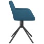vidaXL Esszimmerstühle 2 Stk. Drehbar Blau Samt vidaXL Esszimmerstühle 2 Stk. Drehbar Blau Samt