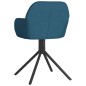 vidaXL Esszimmerstühle 2 Stk. Drehbar Blau Samt vidaXL Esszimmerstühle 2 Stk. Drehbar Blau Samt