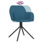 vidaXL Esszimmerstühle 2 Stk. Drehbar Blau Samt vidaXL Esszimmerstühle 2 Stk. Drehbar Blau Samt