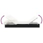 vidaXL Sonnenliege mit Faltdach Schwarz 213x63x97 cm Poly Rattan vidaXL Sonnenliege mit Faltdach Schwarz 213x63x97 cm Poly Rattan