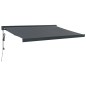 vidaXL Markise Einziehbar Anthrazit 3,5x2,5 m Stoff und Aluminium vidaXL Markise Einziehbar Anthrazit 3,5x2,5 m Stoff und Aluminium