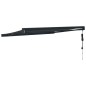 vidaXL Markise Einziehbar Anthrazit 3,5x2,5 m Stoff und Aluminium vidaXL Markise Einziehbar Anthrazit 3,5x2,5 m Stoff und Aluminium