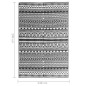 vidaXL Outdoor-Teppich Schwarz 140x200 cm PP vidaXL Outdoor-Teppich Schwarz 140x200 cm PP