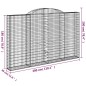 vidaXL Gabionen mit Hochbogen 7 Stk. 300x30x180/200cm Verzinktes Eisen vidaXL Gabionen mit Hochbogen 7 Stk. 300x30x180/200cm Verzinktes Eisen