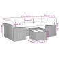 vidaXL 7-tlg. Garten-Sofagarnitur mit Kissen Schwarz Poly Rattan vidaXL 7-tlg. Garten-Sofagarnitur mit Kissen Schwarz Poly Rattan