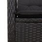 vidaXL 9-tlg. Garten-Essgruppe mit Kissen Schwarz Poly Rattan vidaXL 9-tlg. Garten-Essgruppe mit Kissen Schwarz Poly Rattan
