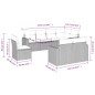 vidaXL 8-tlg. Garten-Sofagarnitur mit Kissen Braun Poly Rattan vidaXL 8-tlg. Garten-Sofagarnitur mit Kissen Braun Poly Rattan