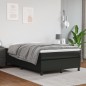 vidaXL Boxspringbett mit Matratze Schwarz 120x190 cm Kunstleder vidaXL Boxspringbett mit Matratze Schwarz 120x190 cm Kunstleder